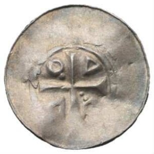 Fundmünze, Otto-Adelheid-Pfennig, ohne Jahr, bis Ende 11. Jh. geprägt