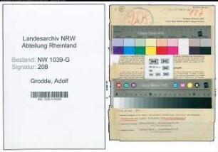 Entnazifizierung Adolf Grodde , geb. 11.09.1913 (Kaufmaennischer Angestellter)