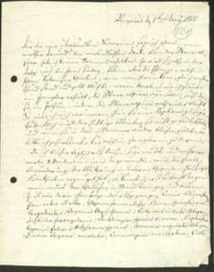 Brief von Albrecht Wilhelm Roth an Friedrich Julius Voigt