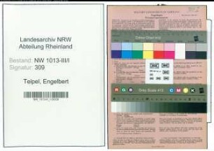 Entnazifizierung Engelbert Teipel , geb. 31.01.0000 (Ingenieur)