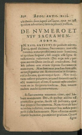 De Numero Et Usu Sacramentorum.