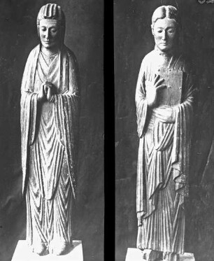 Köln, Maria und Johannes von der Sonnenburger Triumphkreuzgruppe, Museum Schnütgen, aus Benediktinerinnenstift Sonnenburg