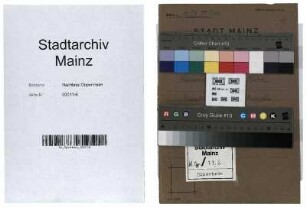 Geistige Tätigkeit, Unterlagen für Wiederaufbau