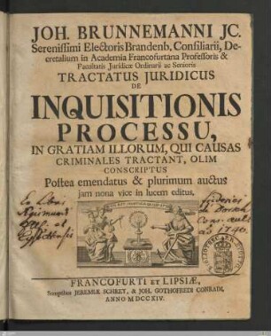 Tractatus Juridicus De Inquisitionis Processu.