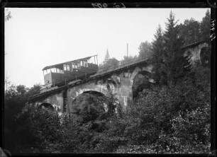 Österreich, Innsbruck. Standseilbahn (Hungerburgbahn) zur Hungerburg