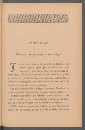 Capítulo LIII - Ricardo se impone a su amigo