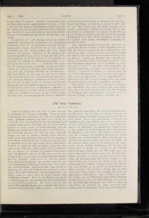 Die Insel Formosa.