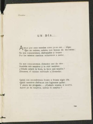 Un día...