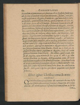 Estne igitur Christus verus & aeternus Deus?