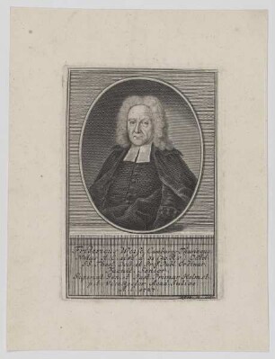 Bildnis des Fridericus Weise