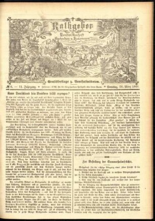 Ausgabe vom Sonntag, den 24. März 1901.