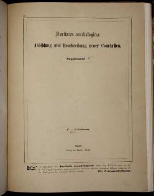 Abbildung und Beschreibung neuer Conchylien.