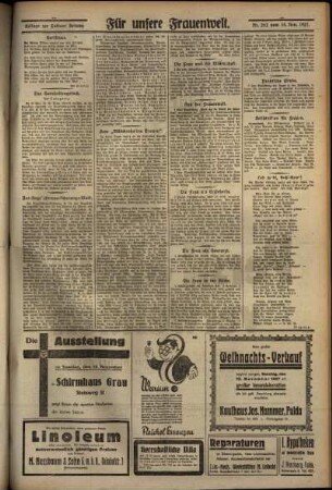 Dritte Ausgabe vom Sonntag, den 13. November 1927.