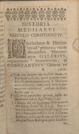 Historia Medii Aevi Saecvlo Christiano IV.