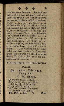 DLXVII. Am ersten Ostertage. Evangelium.