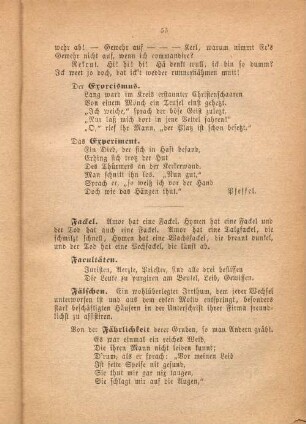 Der Exorcismus.