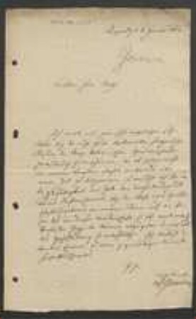 Brief von Johann Christian Theodor Gemeiner an Christian Heinrich Oppermann