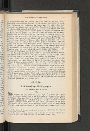 Altditmarsische Befestigungen. III.
