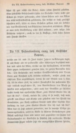 99-108 Die VII. Pastoralkonferenz evangelisch-lutherischer Geistlicher in Bayern