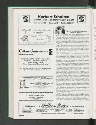 Herzlichen Glückwunsch, Walter Hanik!