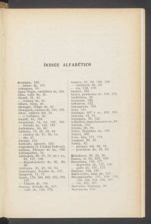 Índice alfabético