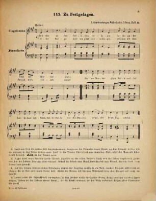 Volkslieder-Album : 209 beliebte u. auserlesene Volkslieder für e. Singst. mit Begl. d. Pianoforte, Heft 11