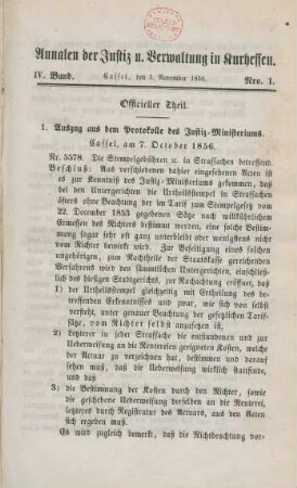 Officieller Theil. Nro. 1-12