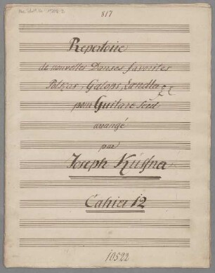 4 Polkas, arrangiert, guit, HenK WoO 104/12 - BSB Mus.Schott.Ha 11208-2
