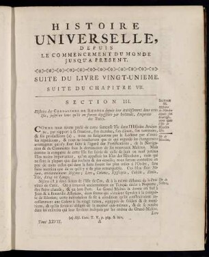 Suite du Livre Vingt-Unieme. Suite du Chapitre VII.
