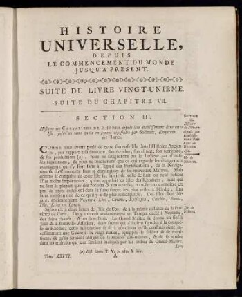 Suite du Livre Vingt-Unieme. Suite du Chapitre VII.