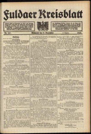 Ausgabe vom Mittwoch, den 08. Dezember 1915.