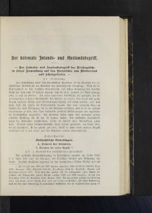 Der koloniale Inlands- und Auslandsbegriff.