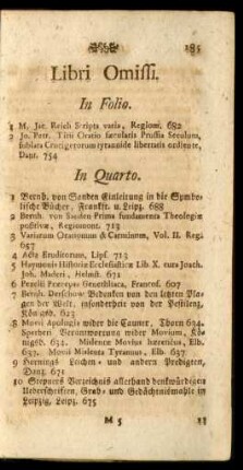 Libri Omissi