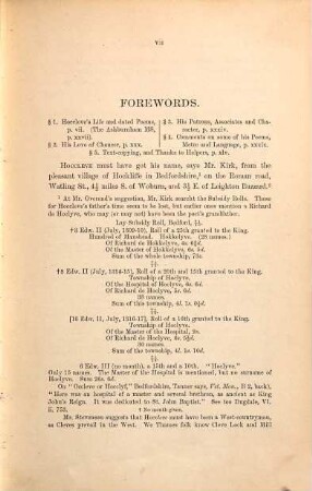 Hoccleve's works, 1. The minor poems in the Phillipps Ms. 8151 (Cheltenham) and the Durham Ms. III.9.