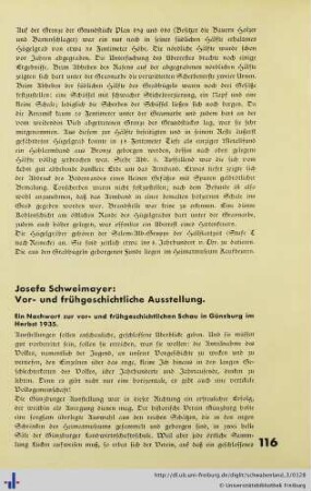 Vor- und frühgeschichtliche Ausstellung.