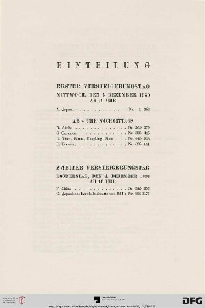 Einteilung