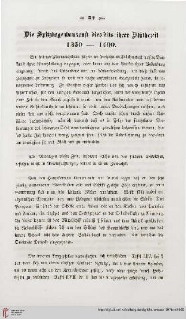 Die Spitzbogenbaukunst diesseits ihrere Blüthezeit 1350-1400