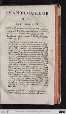 No. 33 - No. 40 (1. May - 16. May)