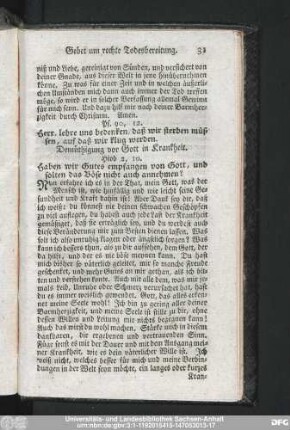 Demüthigung vor Gott in Krankheit.