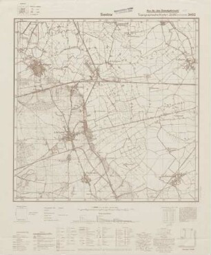 3452 Seelow, Topographische Karte 1:25000 (4cm - Karte)