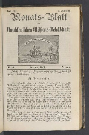 N°. 10. 1881. October