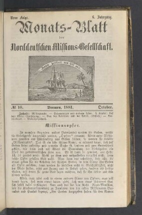 N°. 10. 1881. October