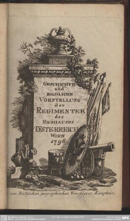 Geschichte und Bildliche Vorstellung der Regimenter des Erzhauses Oesterreich