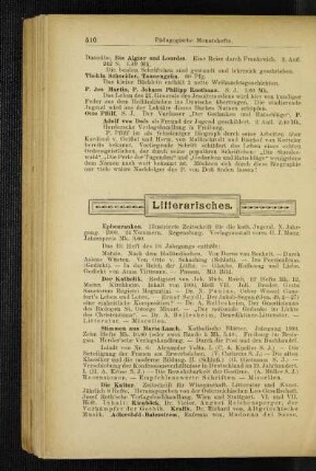Litterarisches