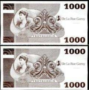 Testbanknote Bundesrepublik 1000 (DM)