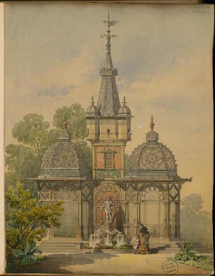 Volière Monatskonkurrenz August 1876: Ansicht