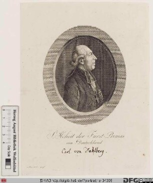 Bildnis Carl Theodor (Anton Maria) Frhr. von Dalberg