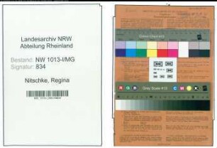 Entnazifizierung Regina Nitschke , geb. 16.10.1919 ()