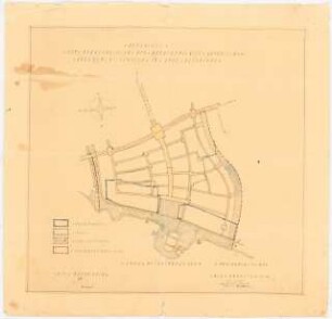 »Luxusbad Groß-Glienicke«, Berlin-Spandau: Straßenplan vom gesamten Viertel, Lageplan, Legende, Stempel