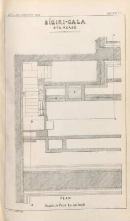 Plate XII. Sîgiri-Gala. Staircase. Plan